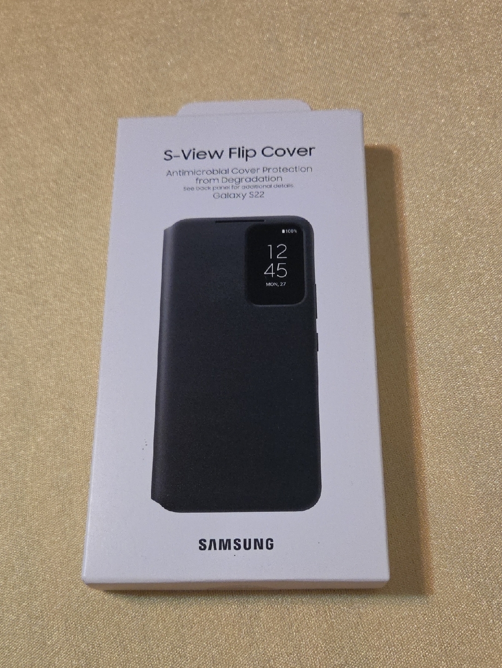 Samsung Black S-View Flip Cover for Galaxy S22